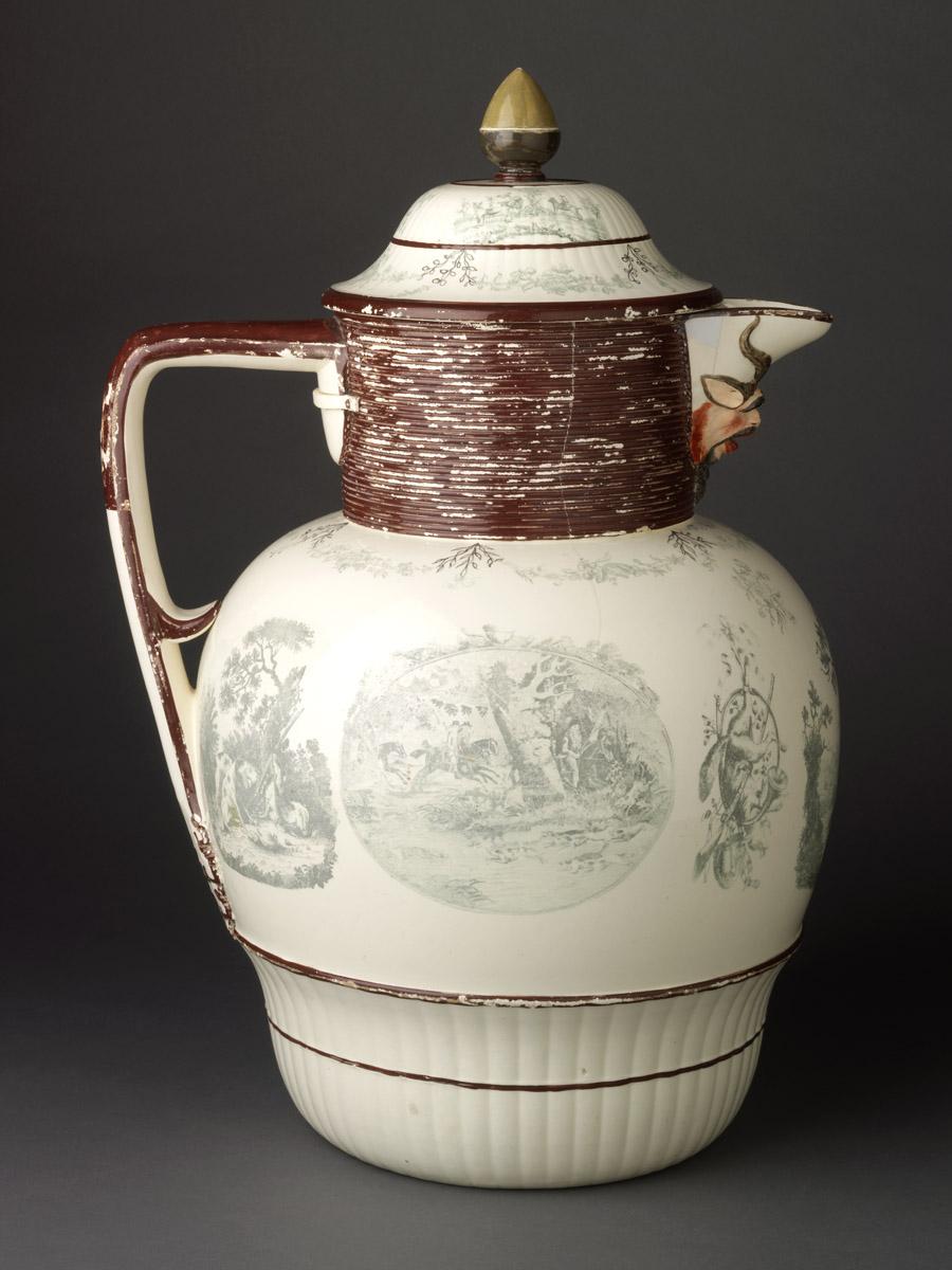 2009.0017 A, B Creamware jug view 1