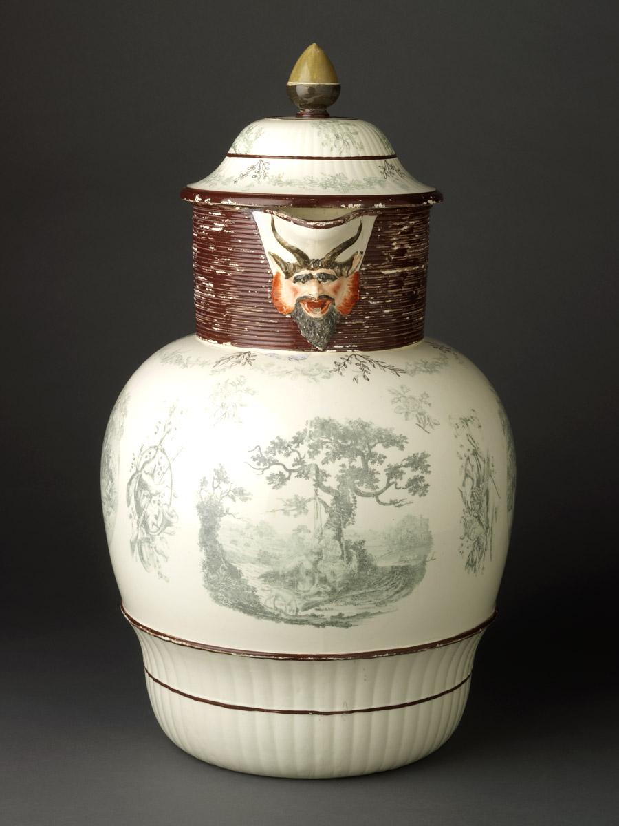 2009.0017 A, B Creamware jug view 2