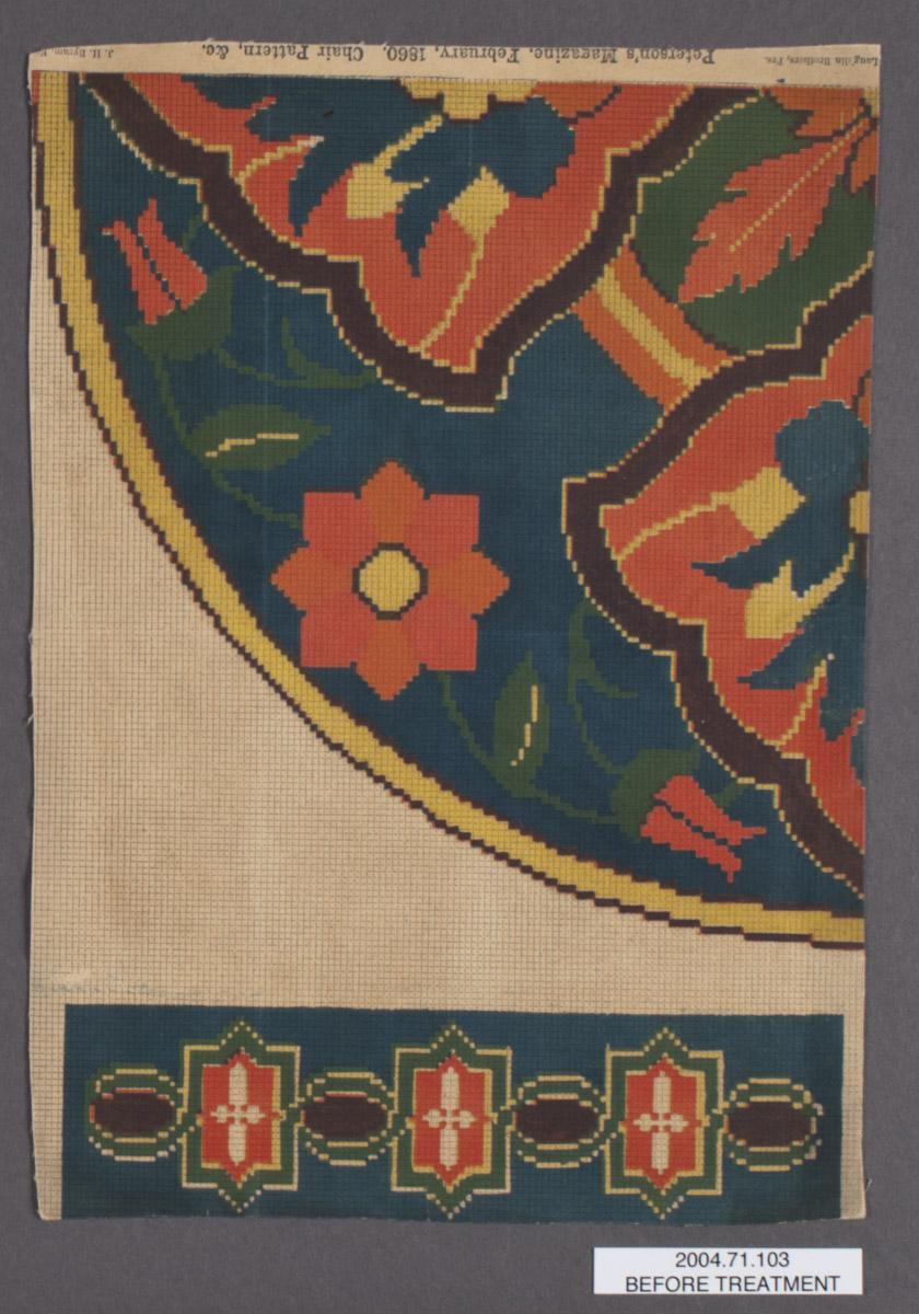 2004.0071.103 Pattern, before conservation treatment
