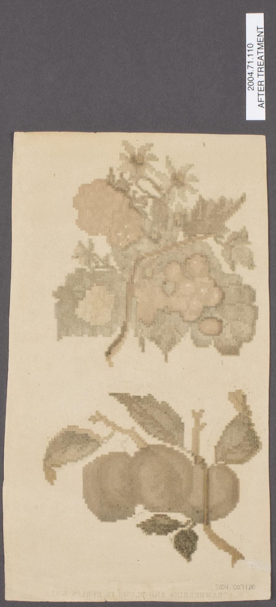 2004.0071.110 Pattern (reverse), after conservation treatment