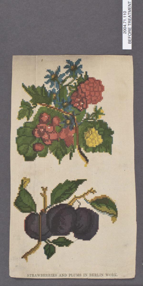 2004.0071.110 Pattern, before conservation treatment