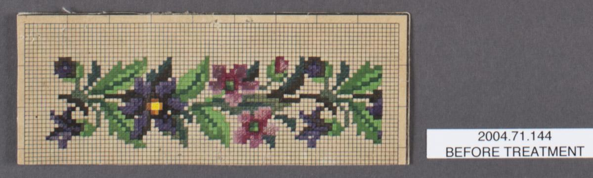 2004.0071.144 Pattern, before conservation treatment