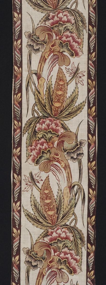 1961.0005 Textile, printed, detail 1