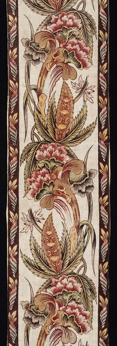 1961.0005 Textile, printed, detail 2