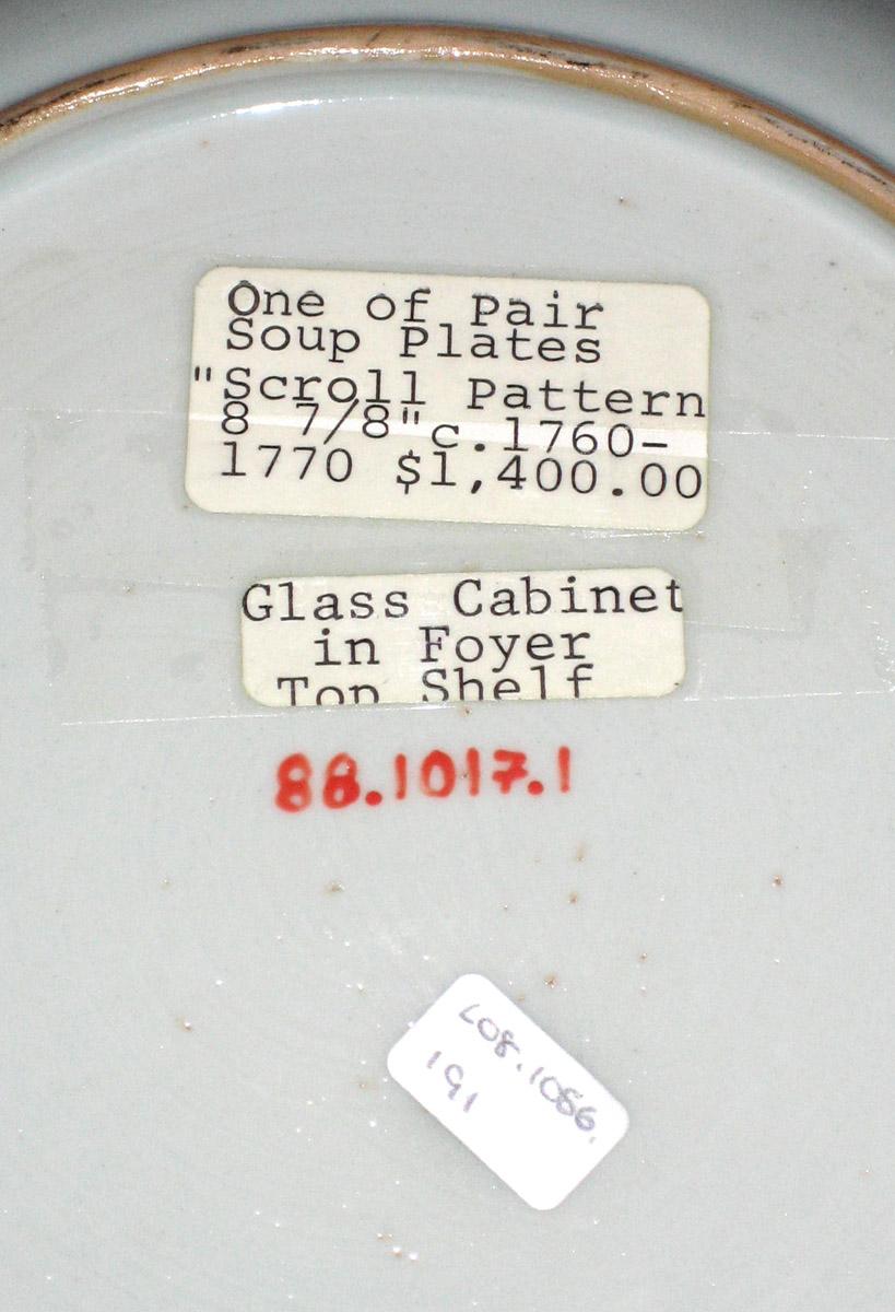 2010.0008.191 Porcelain soup plate labels