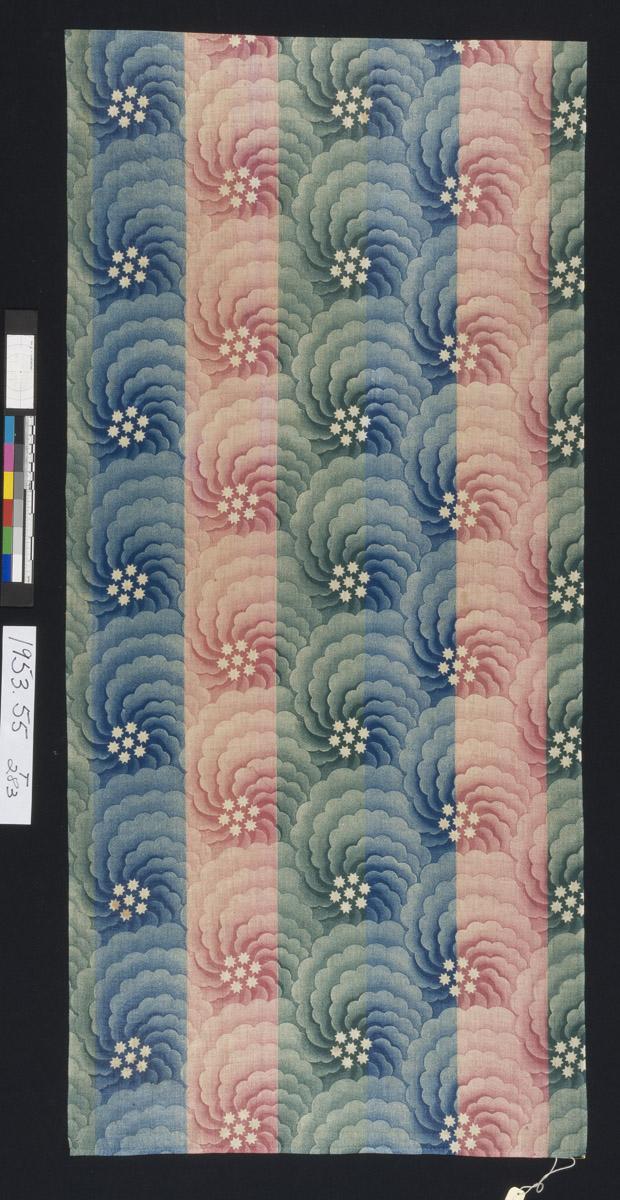 1953.0055 Textile, printed, view 1