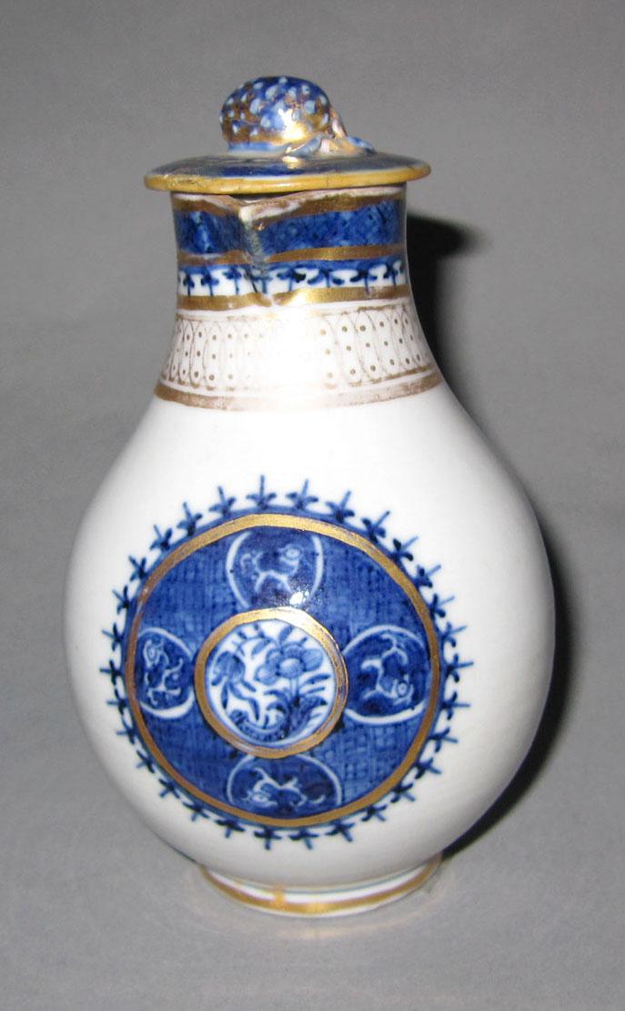 2010.0008.145 A,B Porcelain cream jug medallion