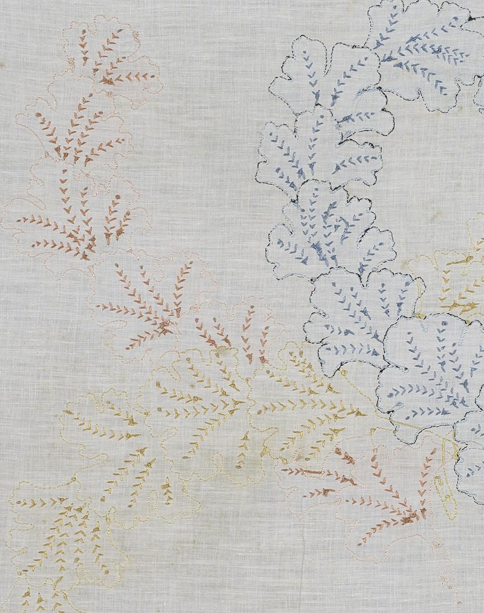2009.0051.002 Needlework Picture, Verso Detail 3
