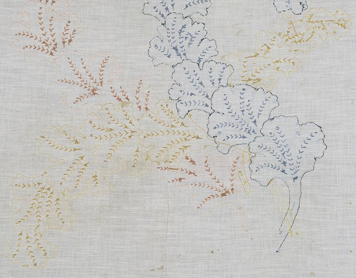 2009.0051.002 Needlework Picture, Verso Detail 4
