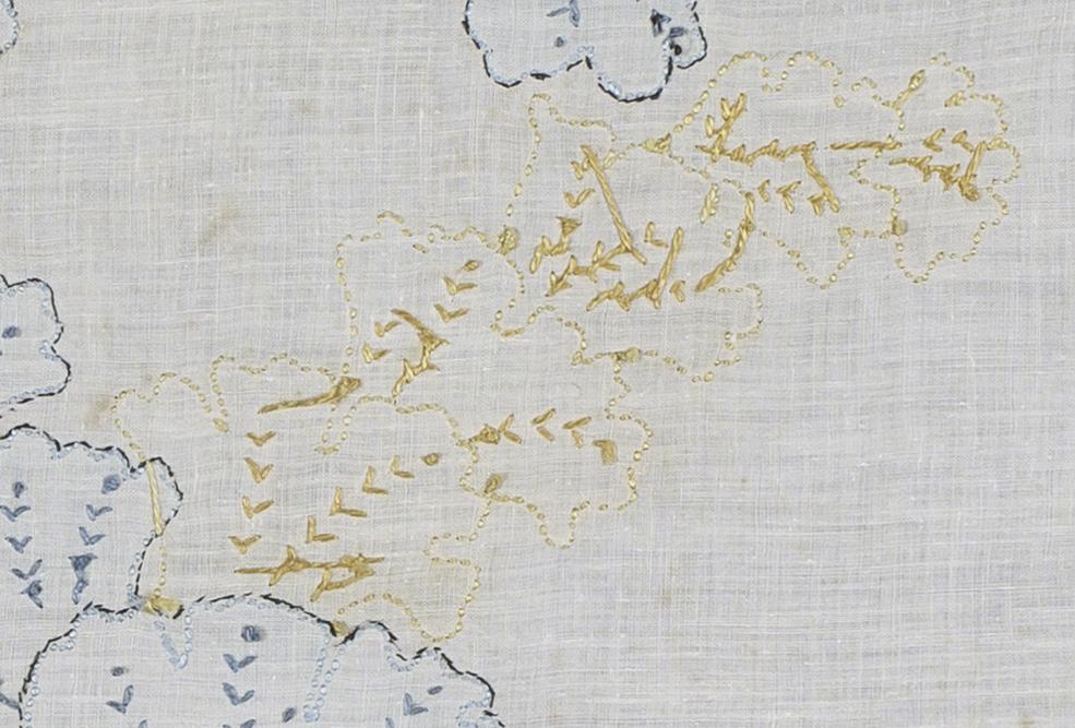 2009.0051.002 Needlework Picture, Verso Detail 9