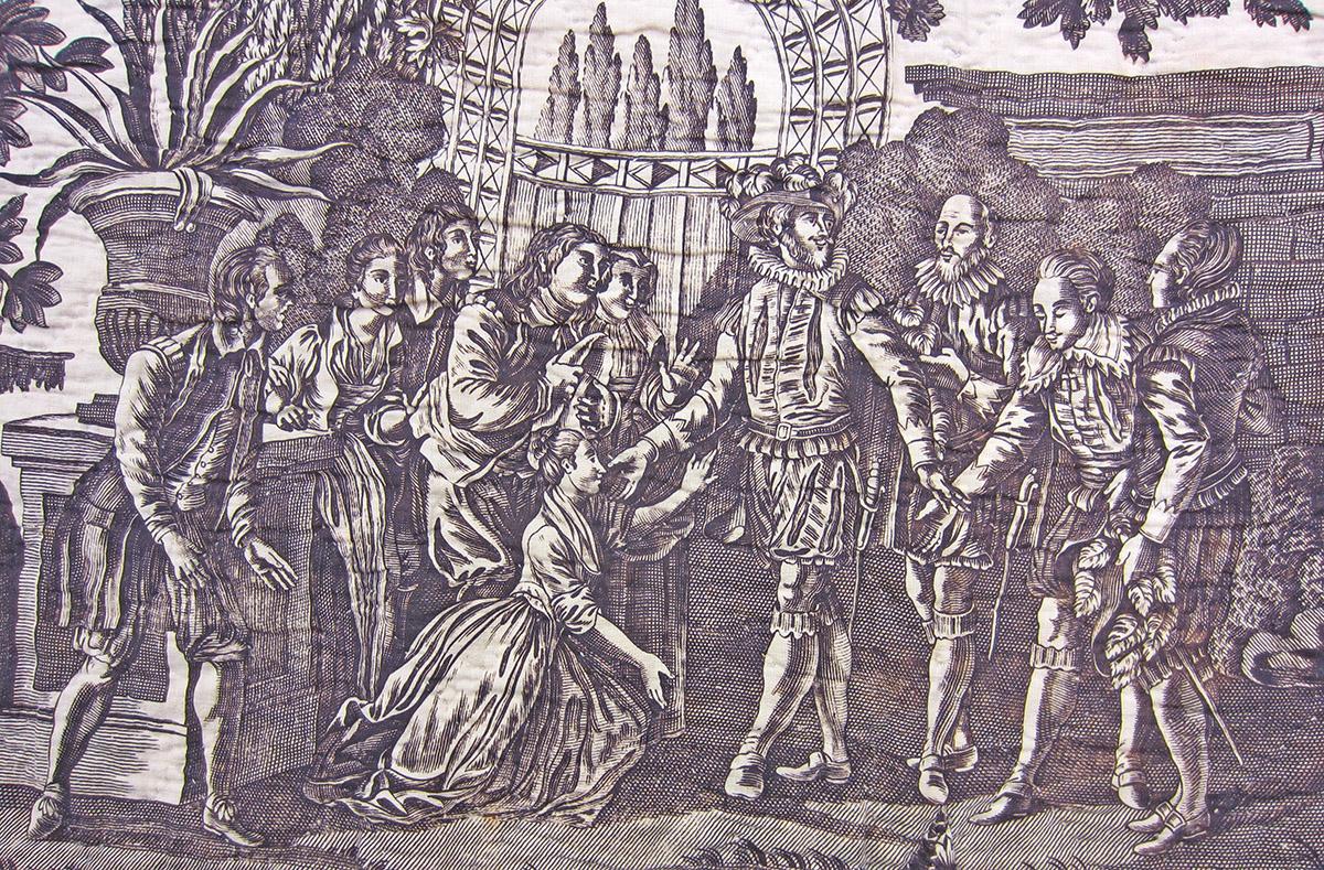 2009.0042 B textile, printed detail 1
