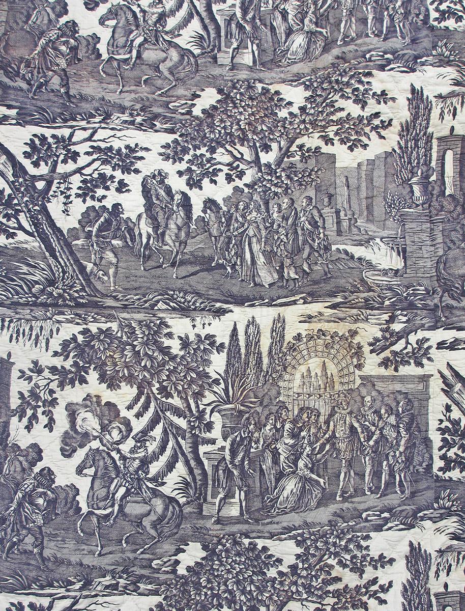 T452.1 textile, printed design repeat