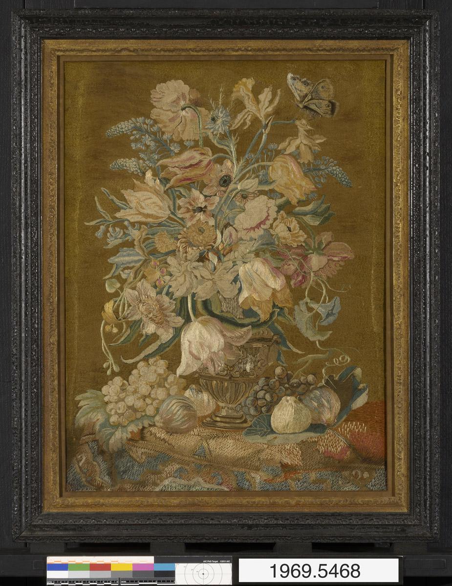 1969.5468 A, B Needlework picture and Frame, view 2