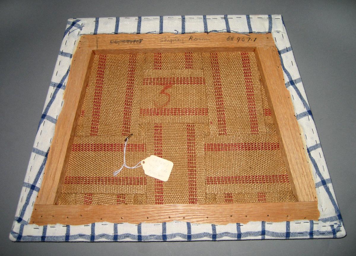Unnumbered slip seat associated with chair 1964.0967.001 reverse
