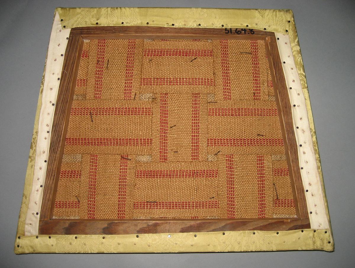 1951.0064.008 Slip seat for chair 1952.0242, reverse