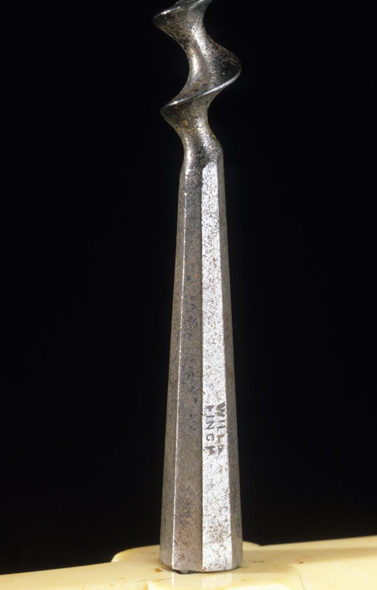 1958.2538 Corkscrew with Brush, Detail
