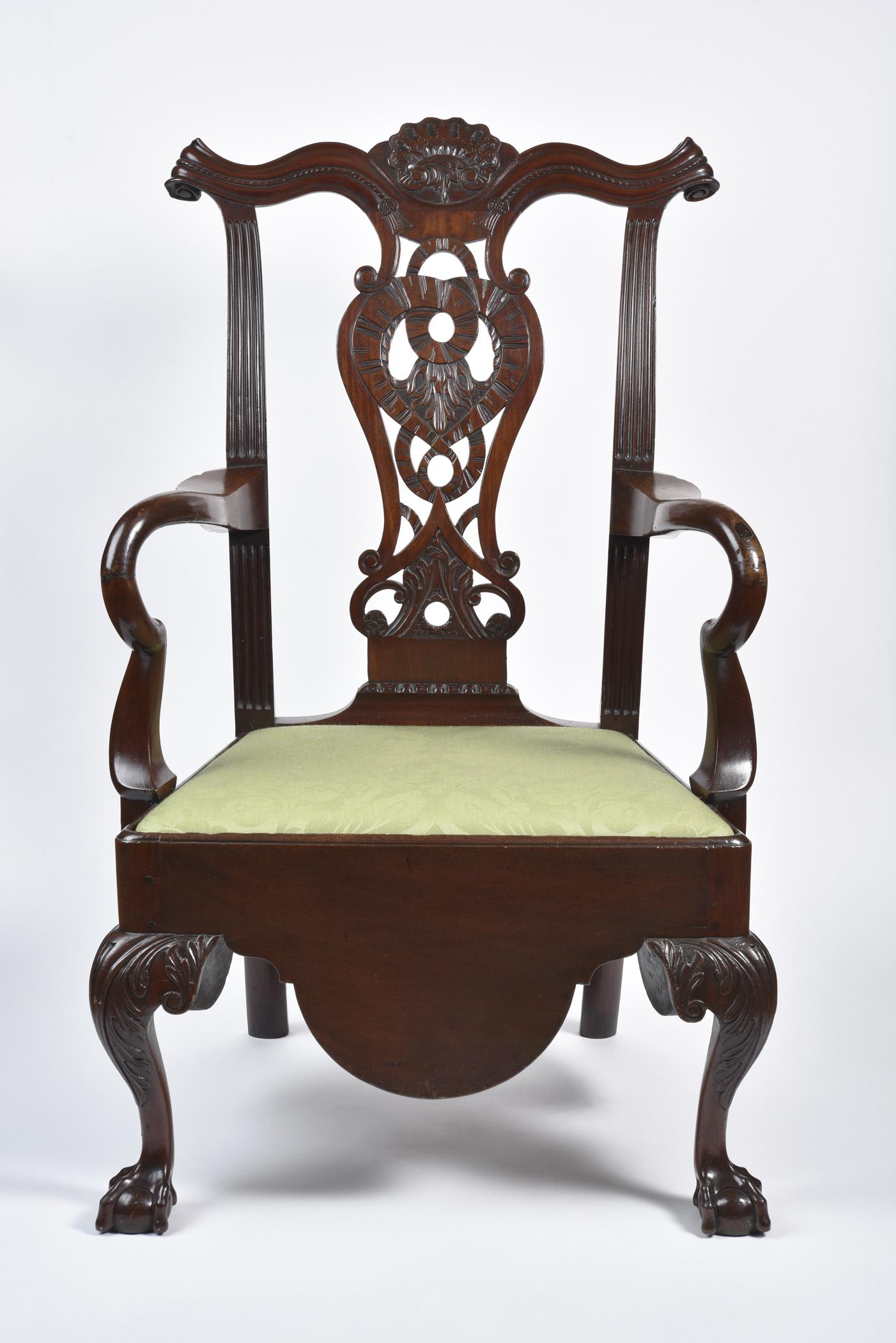1958.2255, Chair, 1969.5490 Slip seat, view 2