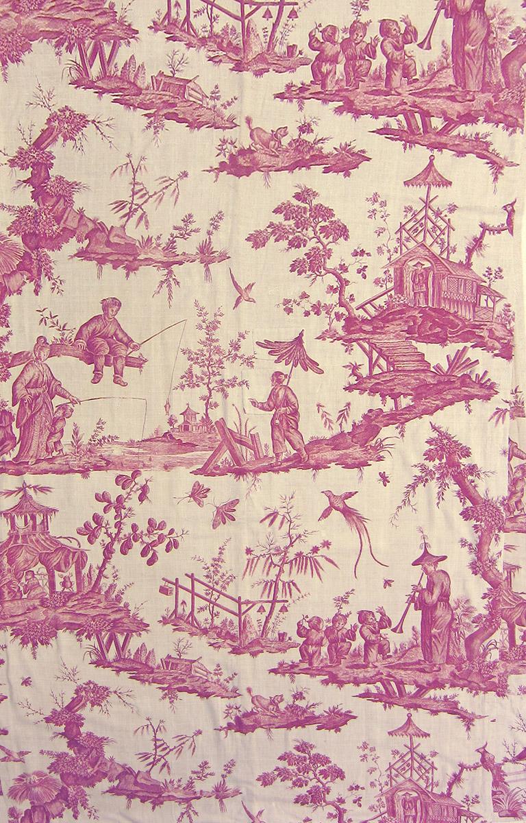 T50 A textile, printed design repeat