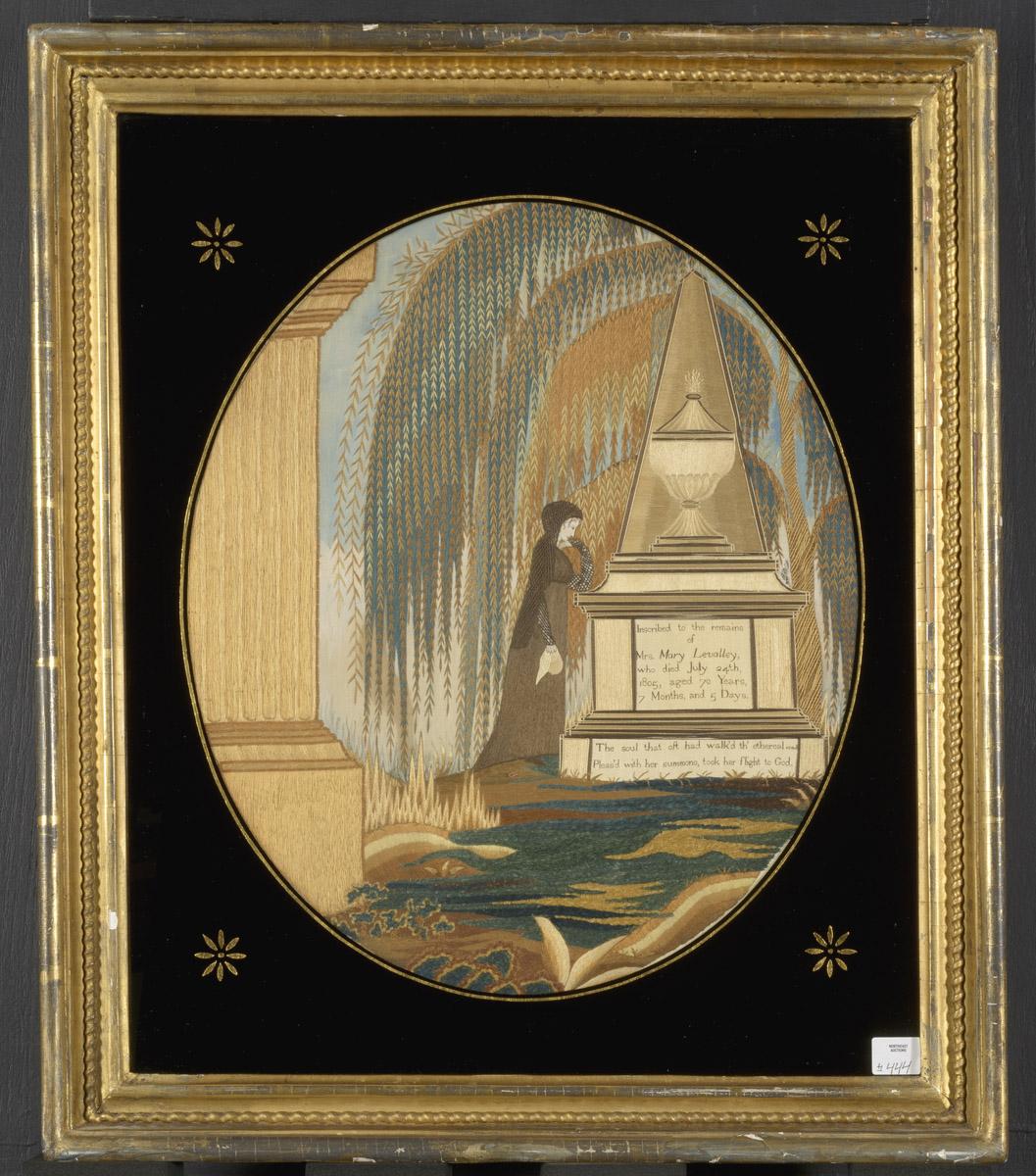 2009.0033 A, B Needlework picture and Frame
