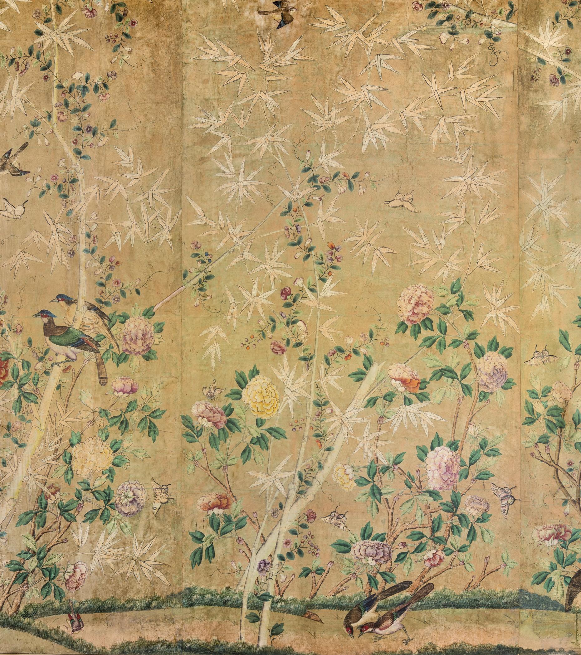 1969.1085.001-.041 Wall covering, view 2, Port Royal Entrance Hall