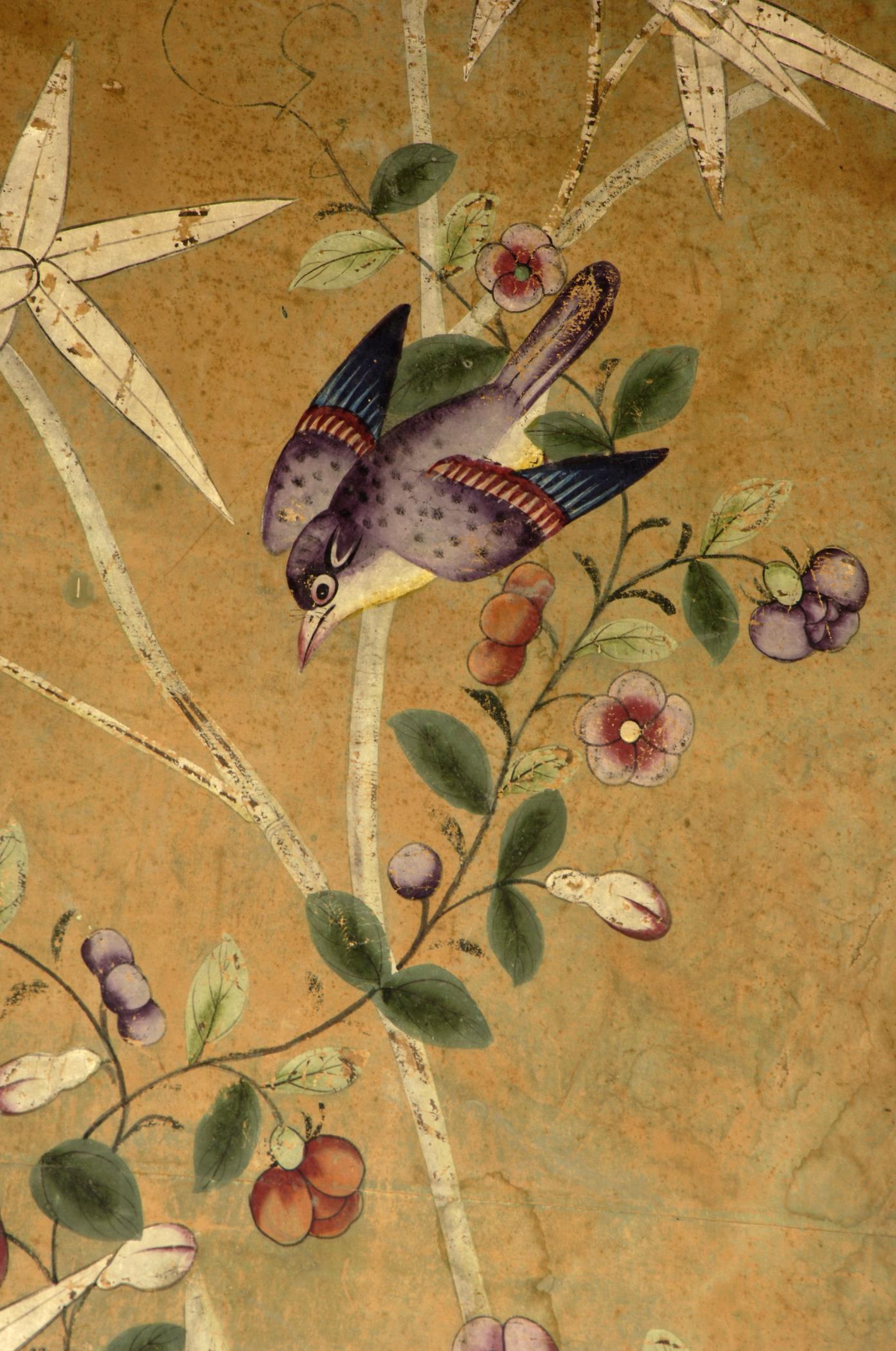 1969.1085.001-.041 Wall covering, detail 2, Port Royal Entrance Hall