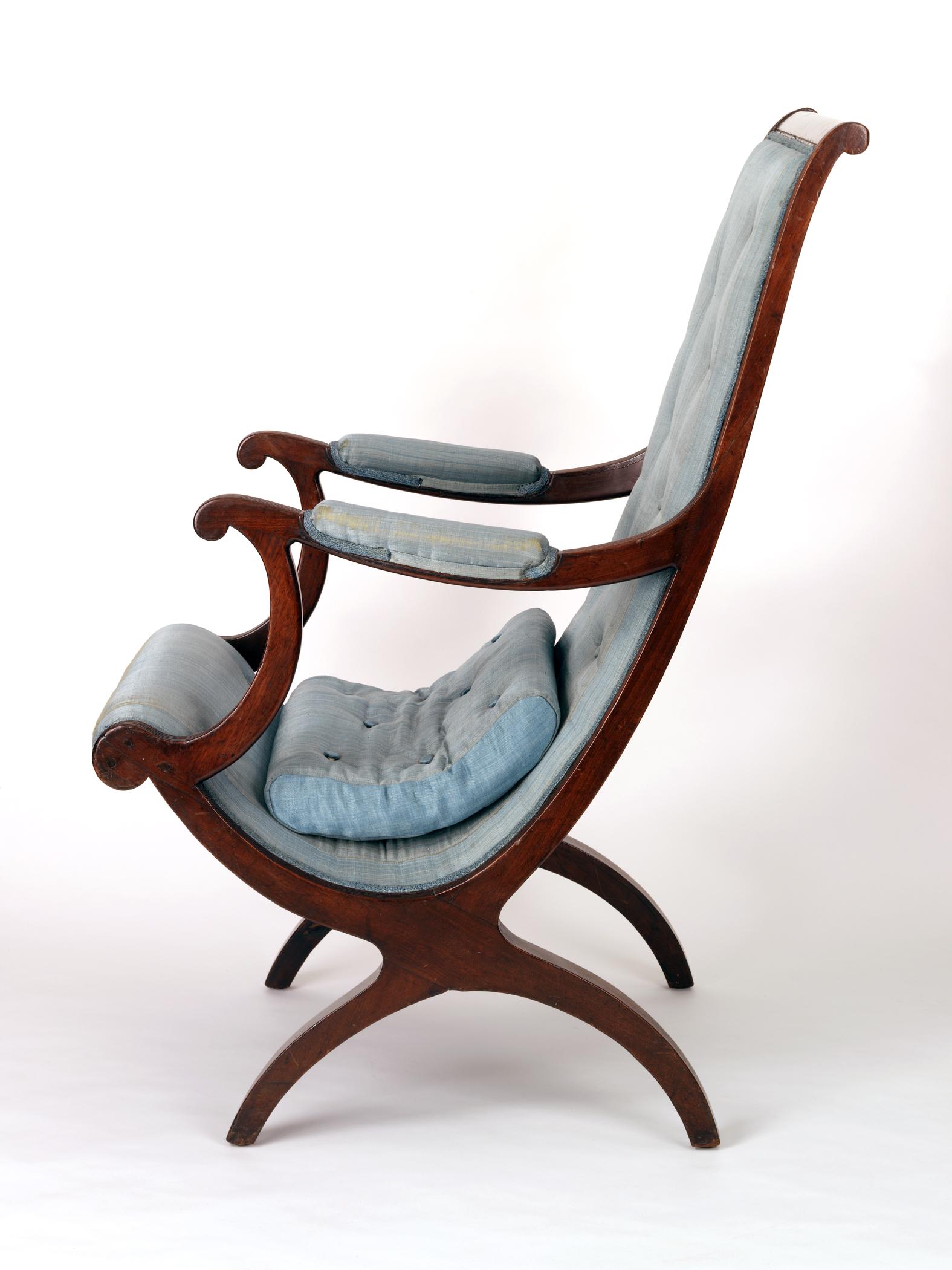 1964.0143 Chair, 1969.5533 Cushion, view 4