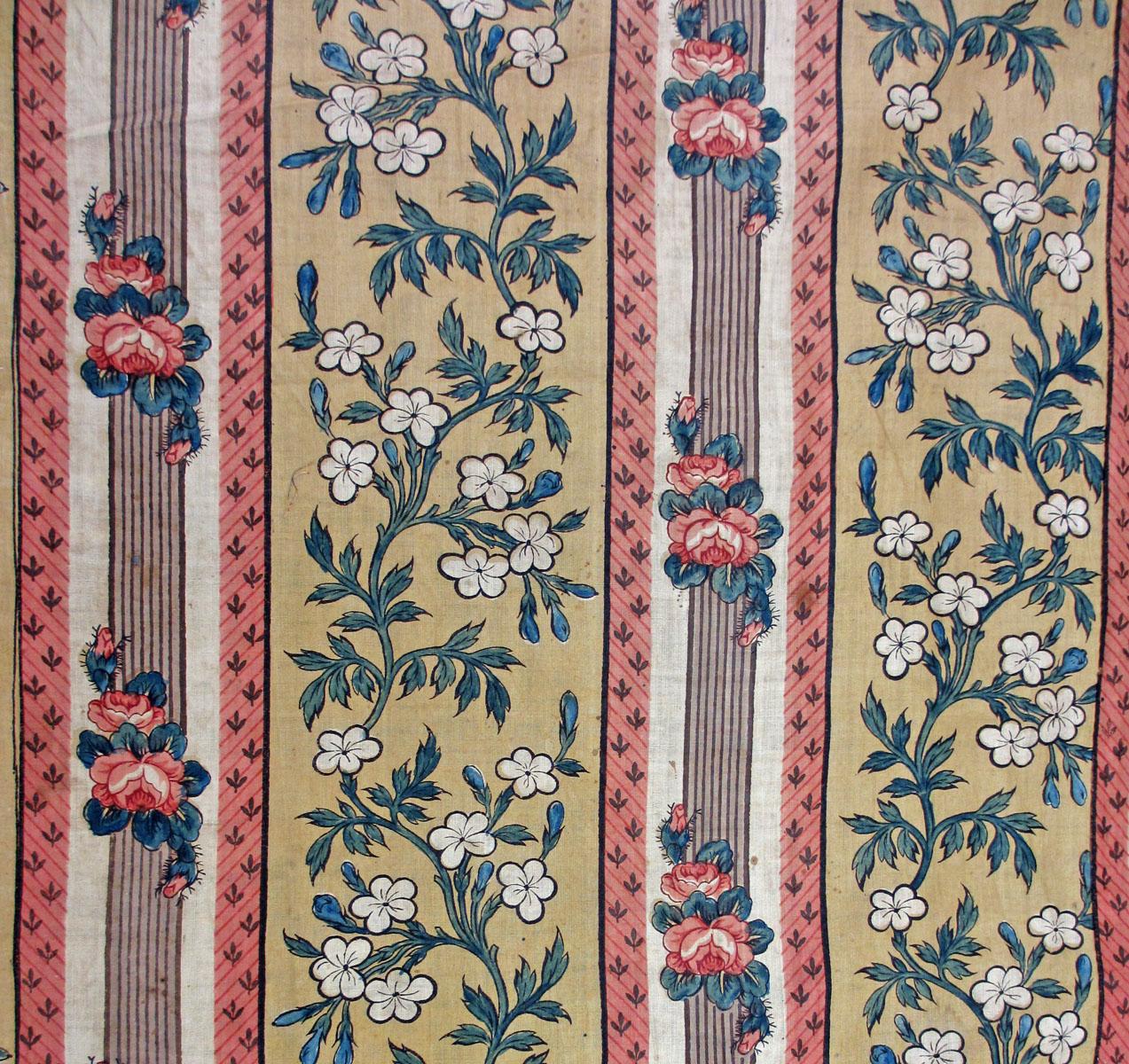 T223 Textile, printed design repeat