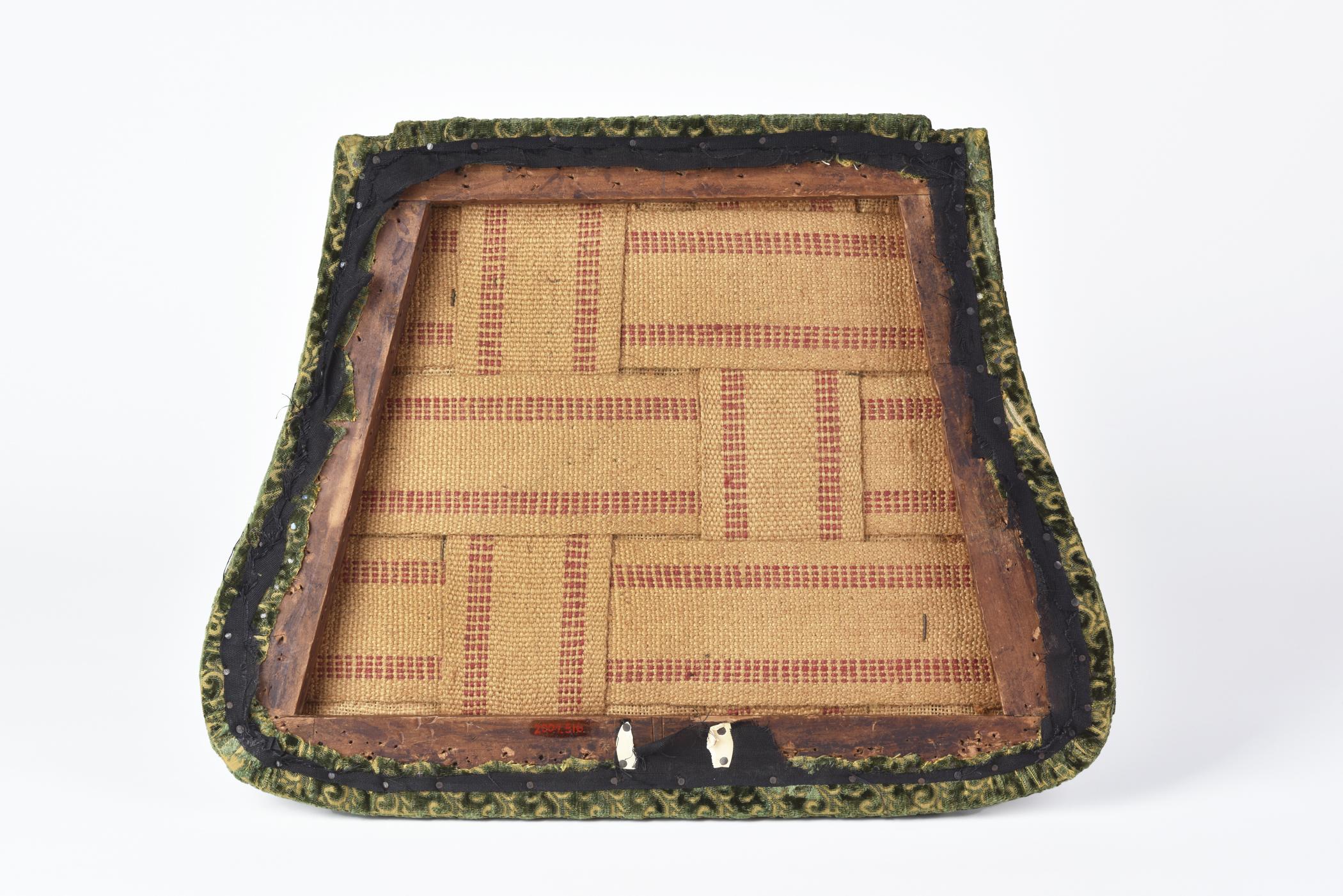 1969.8817 Slip seat, view 2, reverse