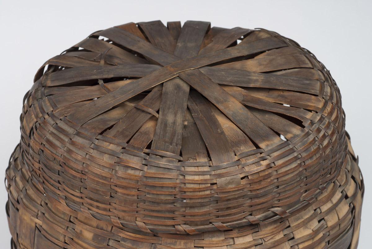 1958.2593 A, B Basket, view 3, after conservation treatment